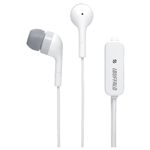 BUFFALO スマートフォン用イヤホン マイク付き U型/胸ポケット用 0.7m ホワイト BSHSMP02U07WH