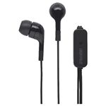 BUFFALO スマートフォン用イヤホン マイク付き U型/カバン用 1.2m ブラック BSHSMP02U12BK