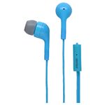 BUFFALO スマートフォン用イヤホン マイク付き Y型/胸ポケット用 0.7m ブルー BSHSMP02Y07BL