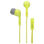 BUFFALO スマートフォン用イヤホン マイク付き Y型/カバン用 1.2m ライム BSHSMP02Y12LM