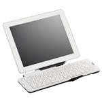 BUFFALO Bluetooth 3.0対応 折りたたみキーボード 「ポメラ」用キーボード採用モデル ホワイト BSKBB03WH