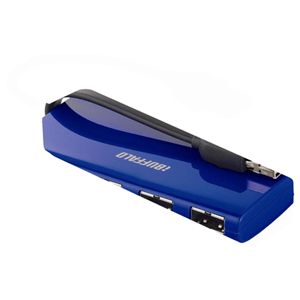 BUFFALO USB2.0 どっちもハブ 4ポート(どっちもコネクター&どっちもポート) ブルー BSH4UD18BL