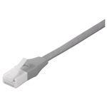 BUFFALO ツメの折れないLANケーブル カテゴリー6 ストレート フラットタイプ 5.0m グレー BSLS6FU50LG