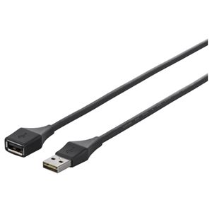 BUFFALO どっちもUSBコネクター採用 USB2.0延長ケーブル (A to A) 1.5m ブラック BSUAADU215BK