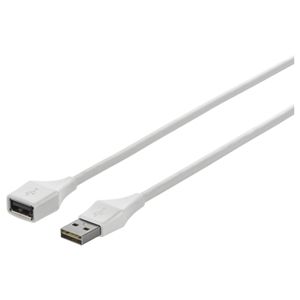 BUFFALO どっちもUSBコネクター採用 USB2.0延長ケーブル (A to A) 3m ホワイト BSUAADU230WH