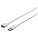 BUFFALO どっちもUSBコネクター採用 USB2.0延長ケーブル (A to A) 3m ホワイト BSUAADU230WH