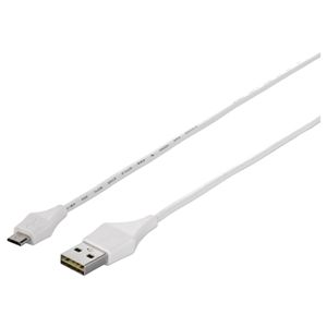 BUFFALO どっちもUSBコネクター採用 USB2.0ケーブル (A to microB) 0.2m ホワイト BSUAMBDU202WH