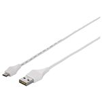 BUFFALO どっちもUSBコネクター採用 USB2.0ケーブル (A to microB) 0.2m ホワイト BSUAMBDU202WH