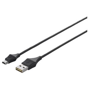 BUFFALO どっちもUSBコネクター採用 USB2.0ケーブル (A to miniB) 1m ブラック BSUAMNDU210BK