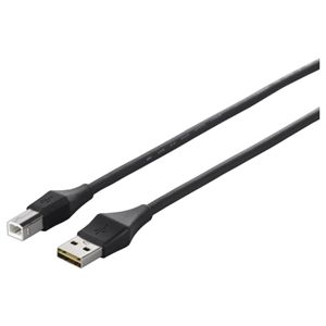 BUFFALO どっちもUSBコネクター採用 USB2.0ケーブル (A to B) 2m ブラック BSUABDU220BK