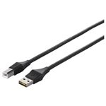 BUFFALO どっちもUSBコネクター採用 USB2.0ケーブル (A to B) 3m ブラック BSUABDU230BK