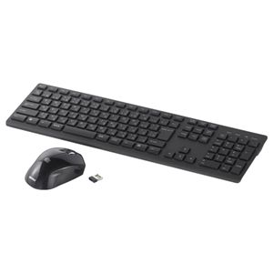 BUFFALO Simpring対応 無線(2.4GHz)キーボード&マウスセット ブラック SRKMB04BK
