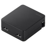 BUFFALO USB充電器 2ポートタイプ 【スマートフォン全キャリア・全機種対応】 ブラック BSMPA16BK