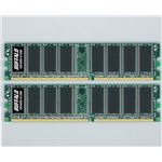 バッファロー DDR400 SDRAM PC3200 184Pin DIMM 2枚組 DD400-512MX2