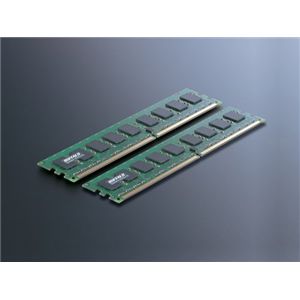 バッファロー DDR2メモリ 667MHz SDRAM240pin DIMM ECC付き2枚組み 1GB D2/667-E1GX2