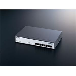 バッファロー 10/100M レイヤ2PoEスマートスイッチ 8ポート BSL-PS-2108MR