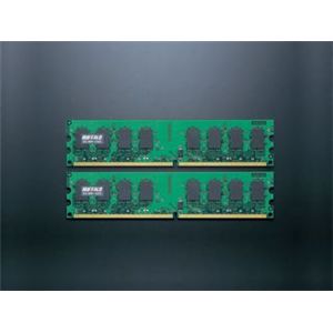 バッファロー DDR2 SDRAM 800MHz(PC2-6400) 240pin DIMM 1GB 2枚組 D2/800-1GX2
