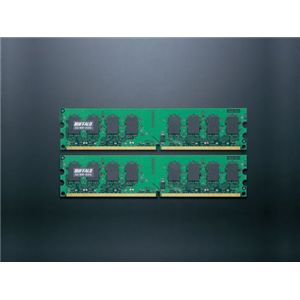 バッファロー DDR2 SDRAM 800MHz(PC2-6400) 240pin DIMM 2GB 2枚組 D2/800-2GX2