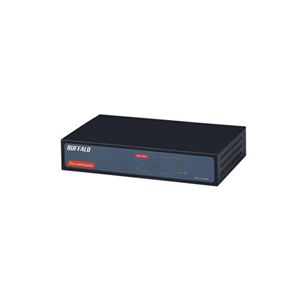 バッファロー Giga対応 電源内蔵 5ポート スイッチングHub(ブラック) LSW3-GT-5NS/BK