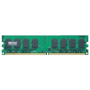 バッファロー PC2-5300(DDR2-667)対応 240Pin用 DDR2 SDRAM DIMM D2/667-S1G