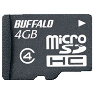 バッファロー 防水仕様 Class4対応 microSDHC RMSD-BS04G