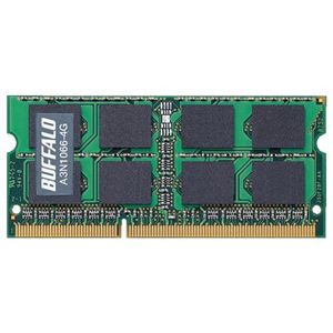 バッファロー PC3-8500(DDR3-1066)対応 204Pin用 DDR3 SDRAM S.O.DIMM for Mac A3N1066-4G