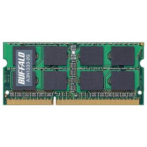 バッファロー PC3-10600(DDR3-1333)対応 204Pin用 DDR3 SDRAM S.O.DIMM for Mac A3N1333-2G