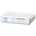バッファロー Giga対応 8ポート スイッチングHub プラスチック筐体/ACアダプターモデル ホワイト LSW4-GT-8EP/WH