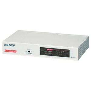 バッファロー Giga対応 8ポート スイッチングHub 金属筐体/電源内蔵モデル ホワイト LSW4-GT-8NS/WH