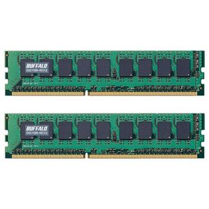 バッファロー PC3-8500(DDR3-1066)対応 240Pin用 DDR3 SDRAM DIMM with ECC 4GB×2枚組 D3E1066-4GX2