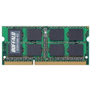 バッファロー PC3-8500(DDR3-1066)対応 204Pin用 DDR3 SDRAM S.O.DIMM 4GB D3N1066-4G