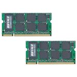 バッファロー PC2-6400(DDR2-800)対応 200Pin用 DDR2 SDRAM S.O.DIMM 4GB×2枚組 D2/N800-4GX2
