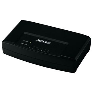 バッファロー 100/10M 8ポート スイッチングハブ ブラックモデル LSW3-TX-8EP/BK