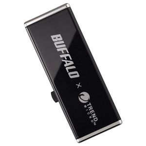 バッファロー ウイルスチェック機能搭載 セキュリティー USBメモリー ブラックモデル 8GB RUF2-JV8GS-BK