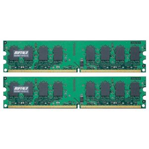 バッファロー PC2-5300(DDR2-667)対応 240Pin用 DDR2 SDRAM DIMM 2枚組 2GB(1GBx2枚) D2/667-S1GX2