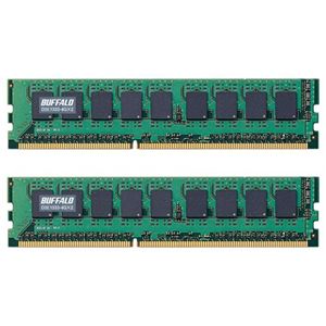 バッファロー PC3-10600(DDR3-1333)対応 240Pin用 DDR3 SDRAM ECC DIMM 2枚組 8GB(4GBx2枚) D3E1333-4GX2
