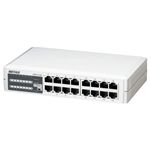 バッファロー 10/100M スイッチングHub プラスチック筐体/電源内蔵モデル 16ポート LSW3-TX-16NP
