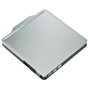 バッファロー USB2.0用ポータブルDVDドライブ Wケーブル収納モデル シルバー DVSM-PC58U2V-SV