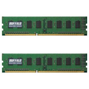 バッファロー PC3-8500(DDR3-1066)対応 240Pin用 DDR3 SDRAM DIMM 2GBx2枚組 D3U1066-S2GX2