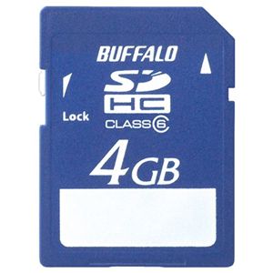 バッファロー Class6 SDHCカード 4GB RSDC-4GC6