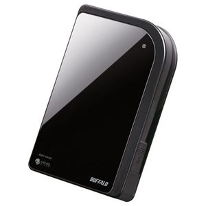 バッファロー ウイルスチェック/ハードウェア暗号化/耐衝撃機能 USB2.0用 ポータブルHDD 500GB HDS-PXV500U2J