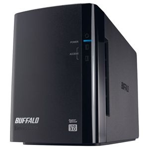 バッファロー ミラーリング機能搭載 USB3.0用 外付けハードディスク 2ドライブモデル 4TB HD-WL4TU3/R1J