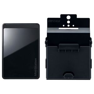 バッファロー ミニステーション USB2.0用 ポータブルHDD テレビ背面取付キットセット 500GB HD-PCT500U2G/V