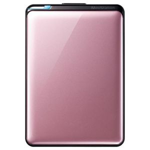 バッファロー 耐衝撃&自動暗号化機能搭載 USB3.0&2.0用 ポータブルHDD 500GB ローズクォーツ HD-PNT500U3-PJ