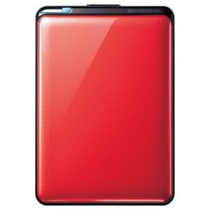 バッファロー 耐衝撃&自動暗号化機能搭載 USB3.0&2.0用 ポータブルHDD 500GB ルビーレッド HD-PNT500U3-RJ