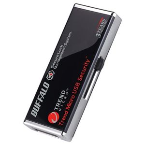 バッファロー ウイルスチェック機能 管理ツール対応 セキュリティーUSBメモリー 3年間更新付 64GB RUF2-HSC-64GTVA3