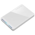 バッファロー バッファローツールズ対応 スリム&プレミアム USB2.0 ポータブルHDD ホワイト 500GB HD-PCT500U2-WHJ