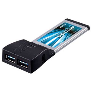 バッファロー ExpressCard用 USB3.0&2.0 増設インターフェースカード 2ポート搭載モデル IFC-EC2U3/UC2