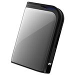 バッファロー ターボPC EX対応 耐衝撃/暗号化機能搭載 USB3.0用 ポータブルHDD 500GB シルバー HD-PZ500U3-S