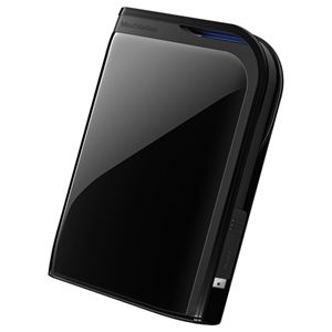 バッファロー ターボPC EX対応 耐衝撃/暗号化機能搭載 USB3.0用 ポータブルHDD 1TB ブラック HD-PZ1.0U3-B